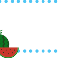 夏のフレームのイラスト