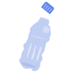 ペットボトルのプラゴミのイラスト
