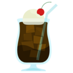 コーヒーフロートのイラスト