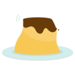 ぷるっとしたプリンのイラスト1