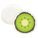 キウイ大福のイラスト