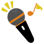 カラオケマイクのアイコンのイラスト4