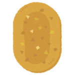 ハッシュドポテトのイラスト