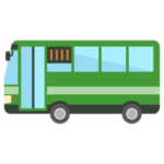 路線バスのイラスト（横）2