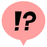 !?(ビックリマーク、クエスチョンマーク)の吹き出しのアイコンのイラスト1
